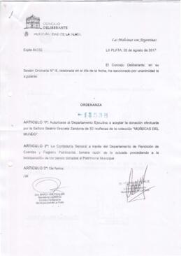 Ordenanza nº 11538 de 2017