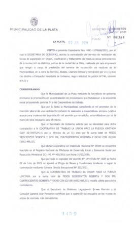 Decreto nº 1459 de 2021, GARRO, Julio cesar