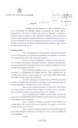 Decreto nº 1002 de 2021, GARRO, Julio cesar