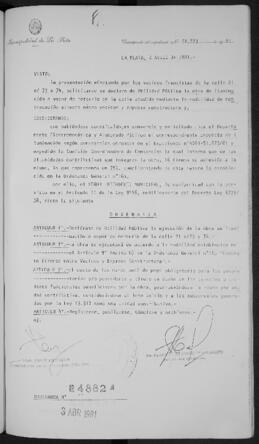 Ordenanza n° 4882 de 1981