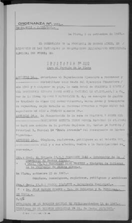 Ordenanza n° 3553 de 1967