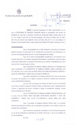 Decreto nº 497 de 2021, GARRO, Julio cesar