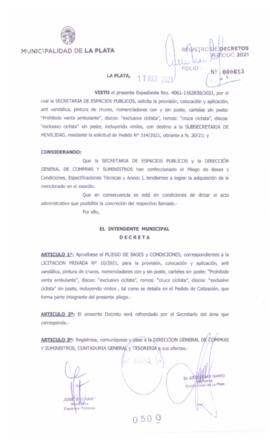 Decreto nº 500 de 2021, GARRO, Julio cesar