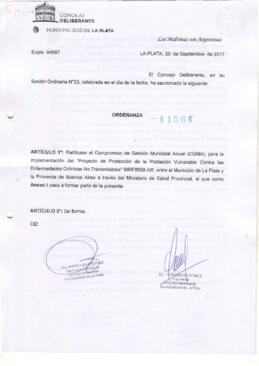 Ordenanza nº 11564 de 2017