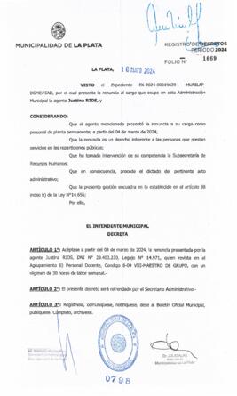 Decreto nº 798 de 2024, ALAK, Julio Cesar