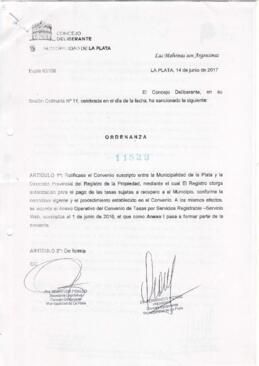 Ordenanza nº 11529 de 2017