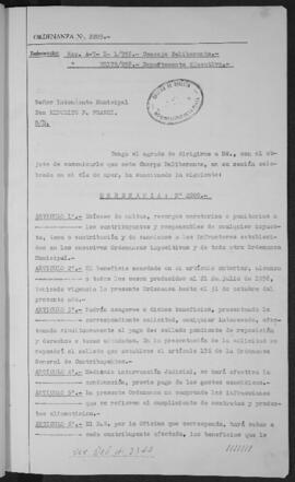 Ordenanza n° 2209 de 1958