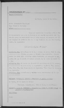 Ordenanza n° 1323 de 1949