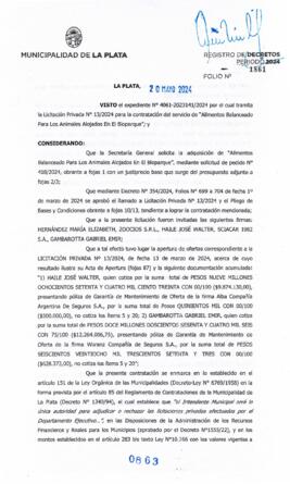 Decreto nº 863 de 2024, ALAK, Julio Cesar