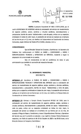 Decreto nº 1617 de 2020, GARRO, Julio cesar