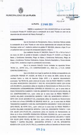 Decreto nº 939 de 2024, ALAK, Julio Cesar