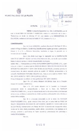 Decreto nº 620 de 2021, GARRO, Julio cesar