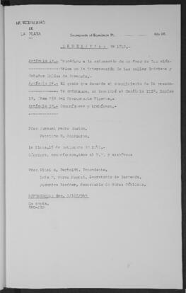 Ordenanza n° 1712 de 1949