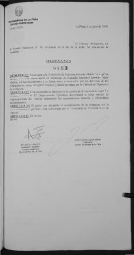 Ordenanza n° 9163 de 2000