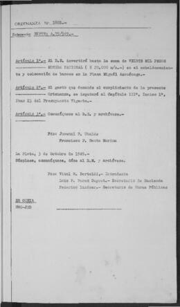 Ordenanza n° 1801 de 1949