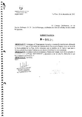 Ordenanza nº 9520 de 2002