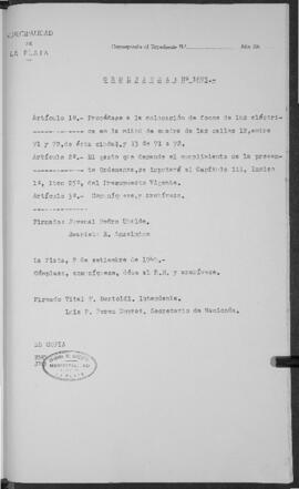 Ordenanza n° 1693 de 1949