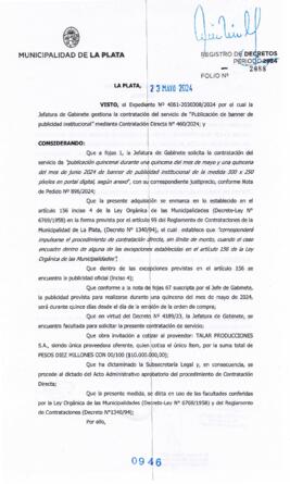 Decreto nº 946 de 2024, ALAK, Julio Cesar