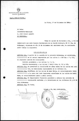 Ordenanza n° 5803 de 1984