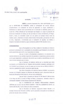 Decreto nº 1007 de 2021, GARRO, Julio cesar