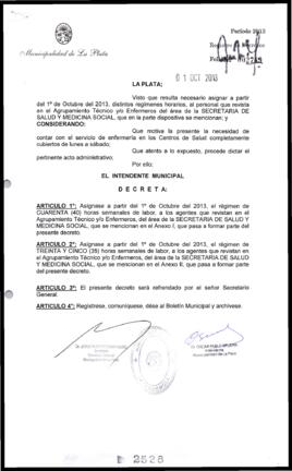 Decreto n° 2528 de 2013, Bruera, Oscar Pablo