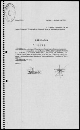 Ordenanza n° 8871 de 1998