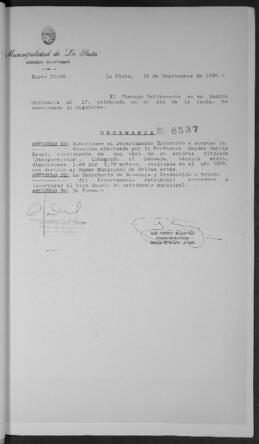 Ordenanza n° 8537 de 1995