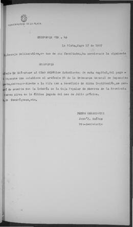 Ordenanza n° 0040 de 1927