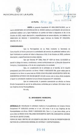 Decreto nº 3591 de 2023, GARRO, Julio cesar