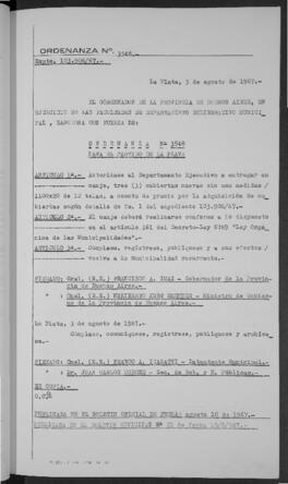 Ordenanza n° 3548 de 1967
