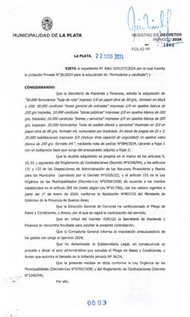 Decreto nº 893 de 2024, ALAK, Julio Cesar