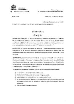 Ordenanza nº 12450 de 2023