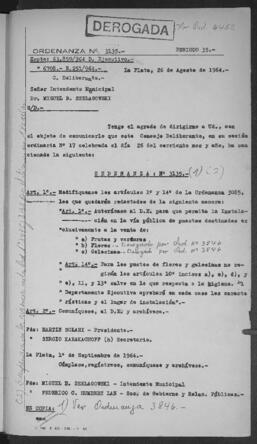 Ordenanza n° 3135 de 1964