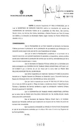 Decreto nº 902 de 2020, GARRO, Julio cesar