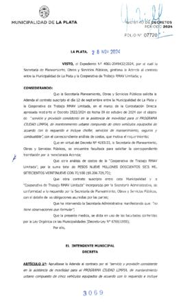 Decreto nº 3069 de 2024, ALAK, Julio Cesar