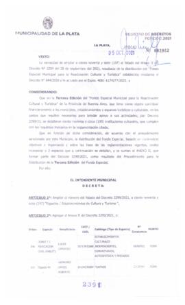 Decreto nº 2391 de 2021, GARRO, Julio cesar