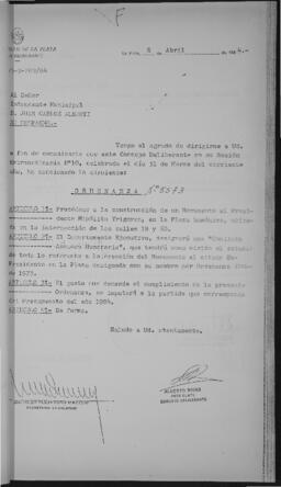 Ordenanza nº 5573 de 1984