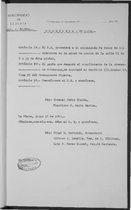 Ordenanza n° 1610 de 1949