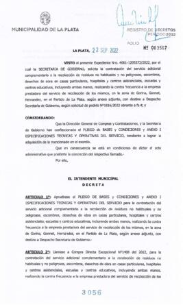 Decreto nº 3056 de 2022, GARRO, Julio cesar
