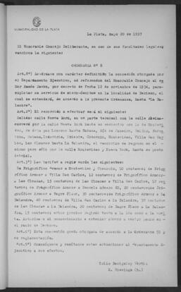 Ordenanza n° 8 de 1937