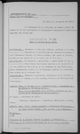 Ordenanza n° 3551 de 1967