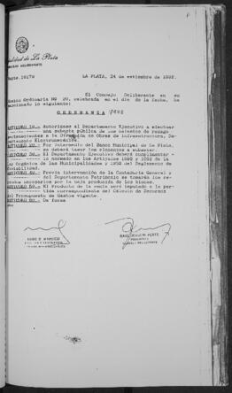 Ordenanza n° 7978 de 1992