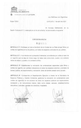 Ordenanza nº 12055 de 2021