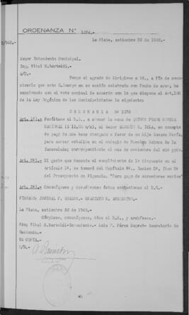 Ordenanza n° 1074 de 1948