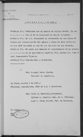 Ordenanza n° 1637 de 1949