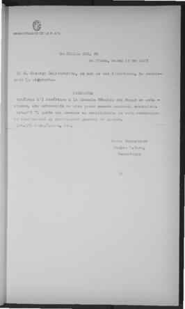 Ordenanza n° 0020 de 1927