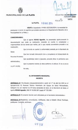 Decreto nº 782 de 2024, ALAK, Julio Cesar