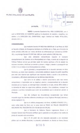 Decreto nº 505 de 2021, GARRO, Julio cesar