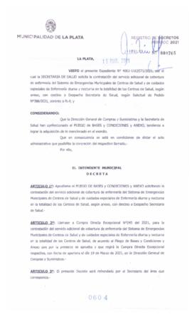 Decreto nº 604 de 2021, GARRO, Julio cesar