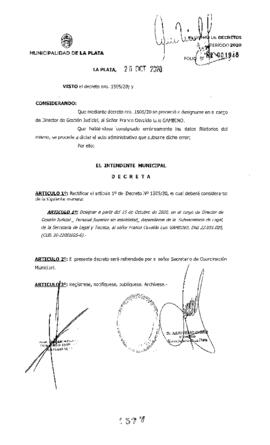 Decreto nº 1577 de 2020, GARRO, Julio cesar